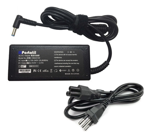 Cargador Para Hp 19,5v-2,31a 4.5x3.0 45w Alternativo 