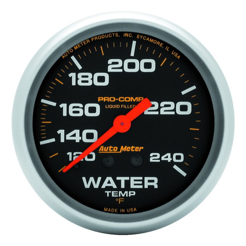 Auto Meter 5433 Mecánico Líquido Temperatura Del Agua Gauge