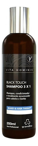 Shampoo Escurecedor Para Cabelo E Barba Black Touch 250ml