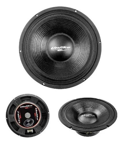 Woofer Unlike 12'' Médio Grave 350w Rms 8ohms Cor Preto Woofer Unlike 12'' Médio Grave 350w Rms 8ohms Cor Preto