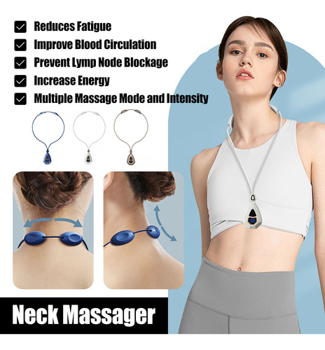 Masajeador Cervical Ems, Alivio Linfático, Masaje De Cuello