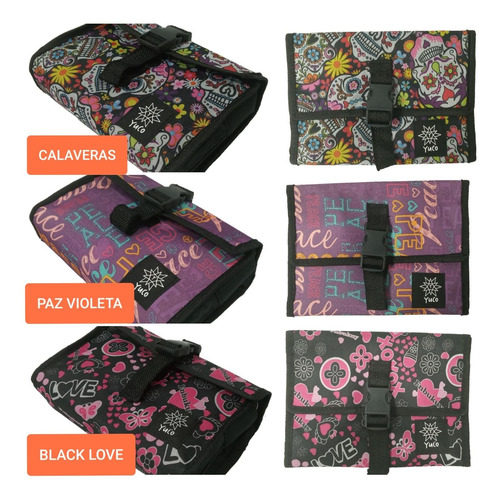 Imagen 9 de 10 de Combo Bolso Patin Mochila Doble + Organizador Cartuchera