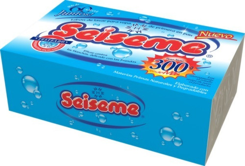 Imagen 3 de 9 de Jabon Blanco En Pan Para Lavar Ropa Rinde Mas Seiseme 300g
