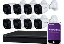 Comprar Kit Seguridad Dahua Dvr 16ch+8 Cámaras 2mp Color Noche+1tb