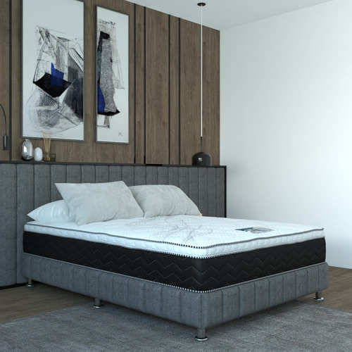 Colchón Individual Serta Mega Confort Foam Ergonómico Color Blanco