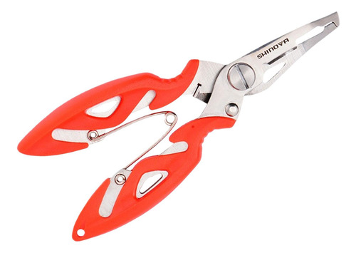 Alicates De Pesca Con Tijeras De Pesca Con Resorte, Naranja