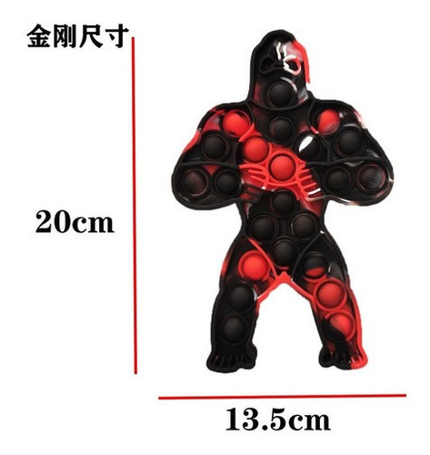 Gorila Godzilla Brinquedo Sensorial Pop It Fidget 2 Piezas