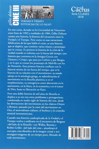 Cine 3. Verdad Y Tiempo, Potencias De Lo Falso - Gilles Dele