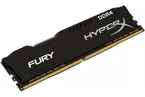 Imagem 2 de 3 de Memória Ram Kingston Hyperx Fury 16gb 2666mhz Ddr4 Black