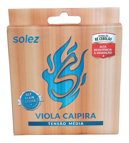 Jogo Corda Viola Caipira 10 Cordas Média Solez