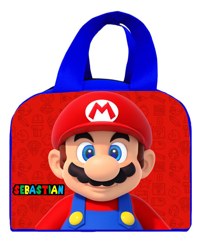 Lonchera Bolo Dulcero Recuerdo Personalizada Mario Bros 60