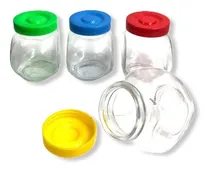 Comprar Set X4 Especieros Frascos Dos Posiciones Vidrio Tapa Color Color Transparente