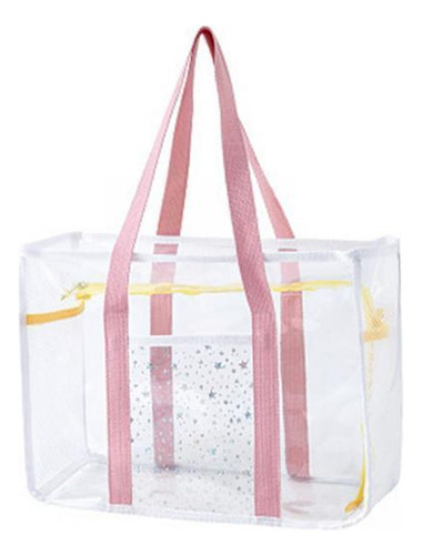 2 Bolso De Mano Transparente, Bolso De Hombro Rosa