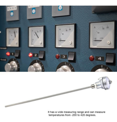 Rtd Pt100 Sensor De Temperatura Sonda 1/2 Npt Cabeza Termin