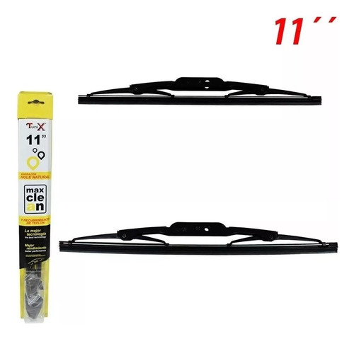 Limpia Parabrisas Pluma Tunix 11 Pulgadas Teflon 2 Pzas