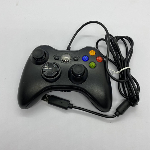 Joystick para Xbox 360 e PC Windows com cabo USB Vibra Cotas Cor Preto