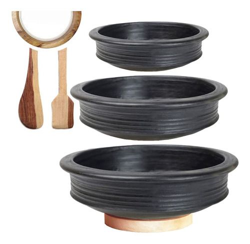 Craftsman India Online Pottery Earthen Kadai Clay Pots Combo