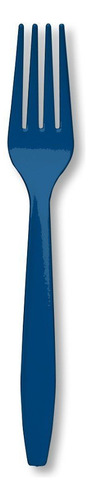 Converting Toque Color Premium Tenedor Plastico Azul Marino