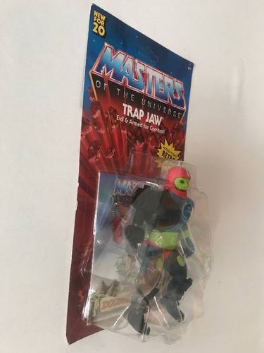 Trapjaw Motu Origins Trap Jaw Mandibula Retro Unpunched Card (Usado)