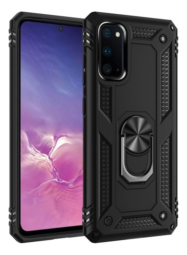 Funda Cronox Para Samsung Galaxy S20 Carcasa Antishock Mica Negro