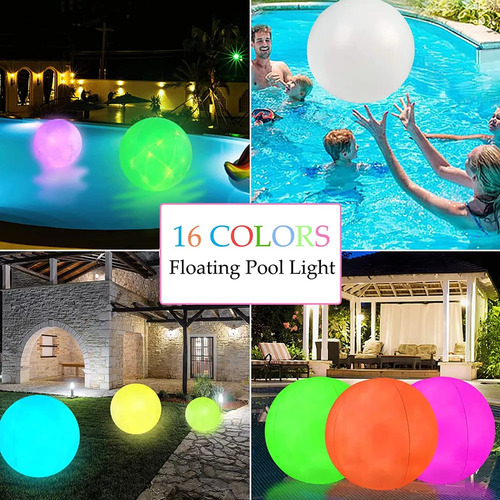 Bola Inflable De Control Remoto De 2 Piezas, 16 Colores