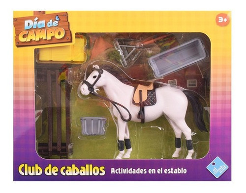 Juego De Granja Caballo En El Establo Con Accesorios