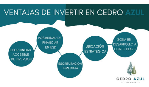 Terrenos En Venta Loteo Abierto Cedro Azul Gran Ubicación Entrega Inmediata