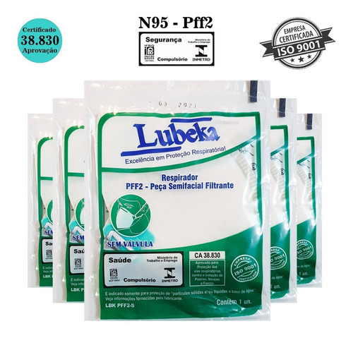 Imagem 3 de 10 de 10 Máscaras N95 Proteção Respiratória Pff2 Reutilizável Kn95