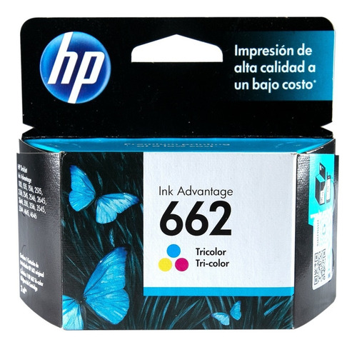 Cartucho Hp 662 Tinta Original Tricolor Cian Magenta Amarill