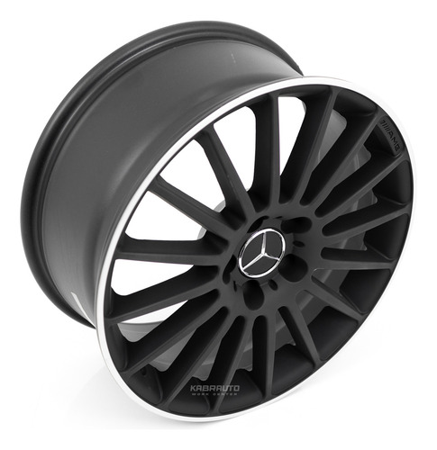 Rodas 18 Mercedes C63 Amg - 5x112 - C180 C200 A200 B200 Cor Preto-fosco