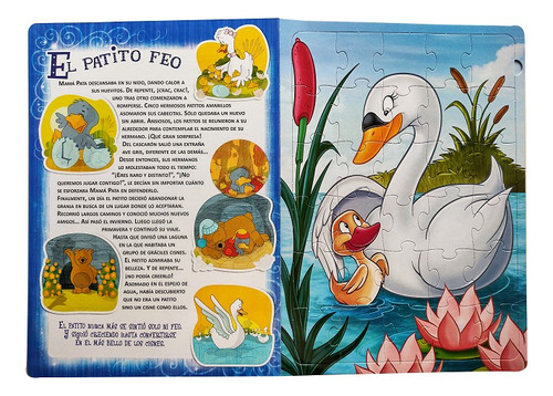 Libro Gigante Cuentos Clásicos Para Niños- Con Rompecabezas