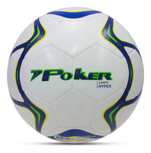 Pelota De Fútbol Poker Campo Hyper Azul