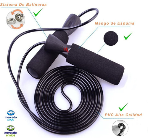 Cuerda De Saltar Aerobica De Boxeo Con Rodamientos Fitness