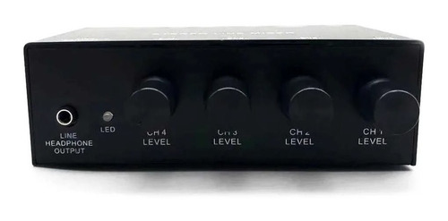 Imagen 8 de 10 de Mixer Linea 4 Canales Phantom Power Mx500 N-audio Mx500