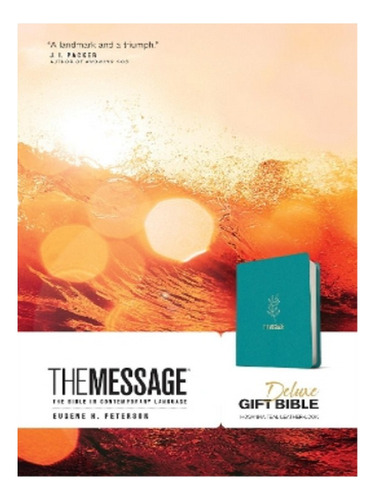 Message Deluxe Gift Bible, Hosanna Teal - Eugene H. Pe. Eb18