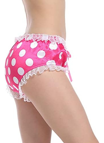Berzial Bragas De Ropa Interior De Encaje Con Lazo Rosa Siss