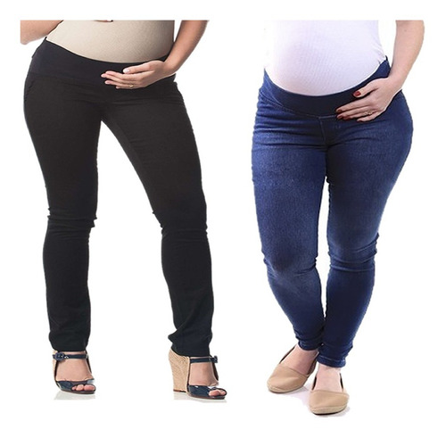 Calça Legging Gestante Kit 2 Peças Cottonjeans Plus Size 