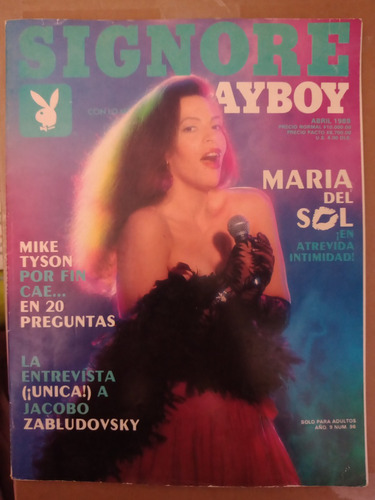 Maria Del Sol En Revista Signore Mike Tyson Abril 1989