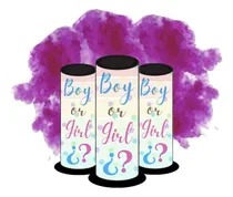 Comprar 5 Humo Bengala Gender Reveal Revelación Boy Or Girl Rosa