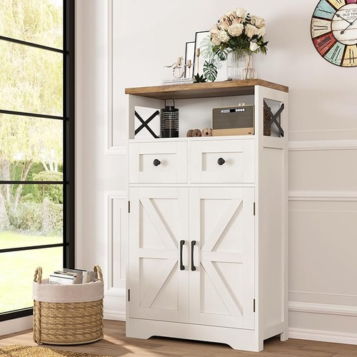 Credenza Recibidor Multiusos Para Sala Mesa Auxiliar Bufeter Blanco