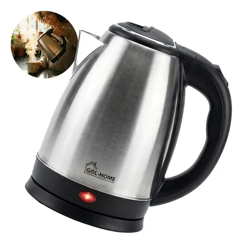 Chaleira Elétrica Inox 1.8 Litros 1200w Aquecimento Rápido Pratea...
