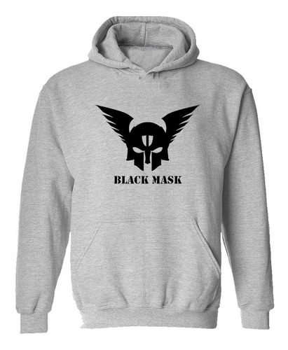 Buzo Canguro Black Mask Casco Guerra Mascara Negra Hoodie