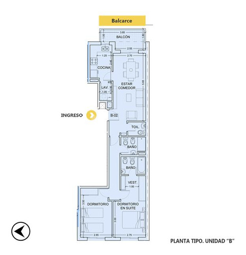 Excelente Departamento 2 Dormitorios En Venta, Ventilación Cruzada - Centro