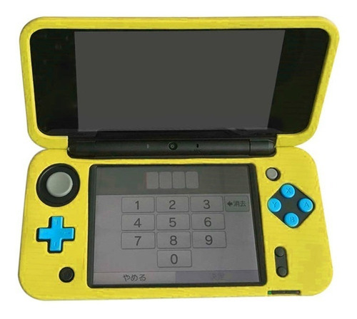 Capa De Silicone New 2ds Xl  Preto/azul/amarelo Ctr