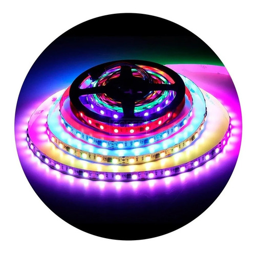 Tira Led Pixel Led Full Rgb 5050 12v Ip20 60 Led X Metro