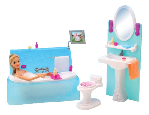 El Baño De Gloria Muebles Para Muñeca Con Accesorios