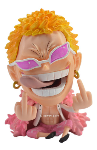 Figura Muñeco Gashapone De One Piece Cabezona Doflamingo