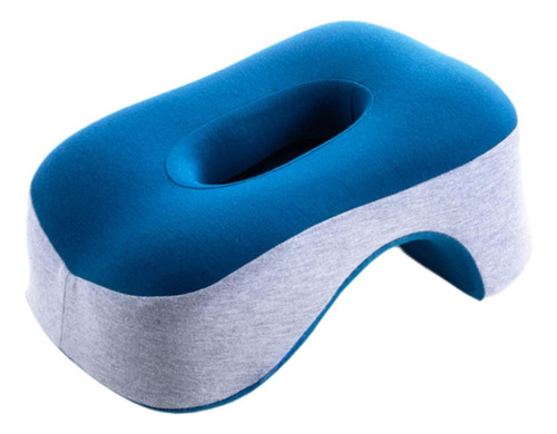 Almohada De Para La Siesta Para La Oficina Gris Claro Y Azul