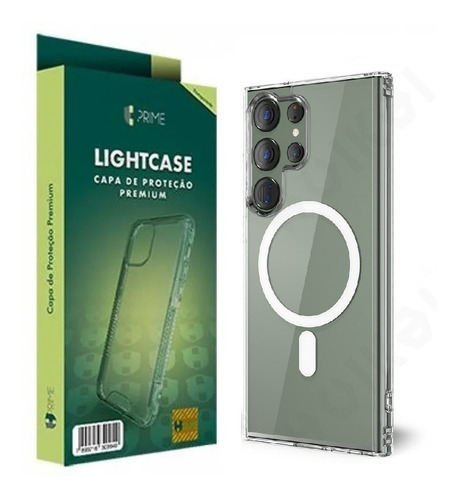 Capa Hprime Para Galaxy S23 Ultra Clear Lightcase Magnetica Cor Transparente Nome Do Desenho Lightcase Material Da Capa Silicone