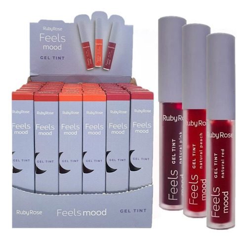 36 Gel Tint Feels Mood Hb565 Ruby Rose Atacado